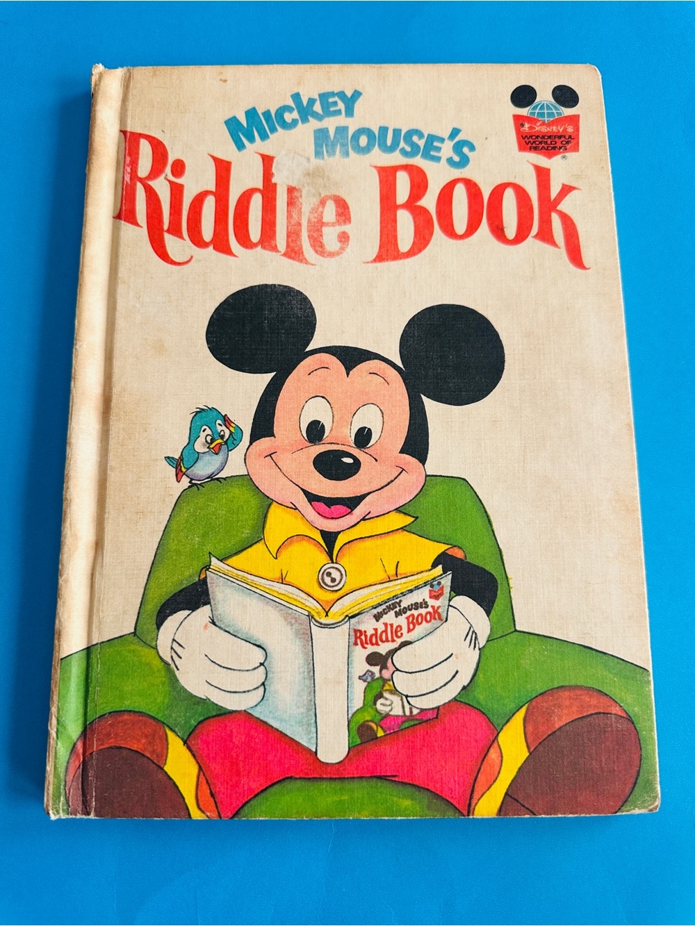 Walt Disney Productions Mickey Mouse’s Riddle Book Hardcover Vintage 1972